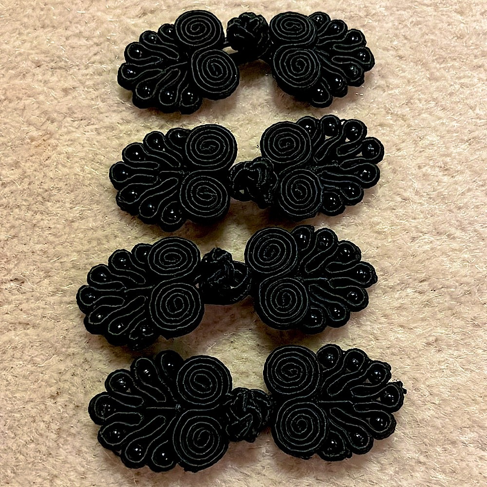 Elegant Black Decorative Closures 10 for $15